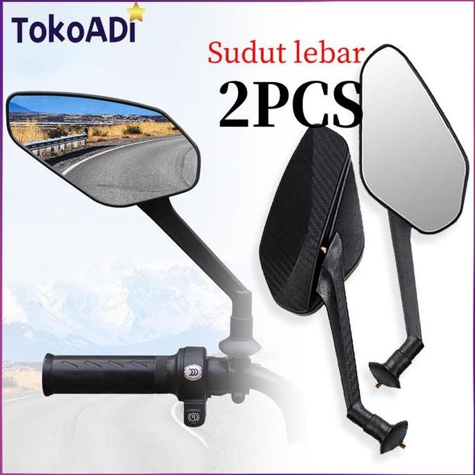 KAORU- Kaca Spion Sepeda Listrik Karbon Universal Spion Sepeda Motor Listrik