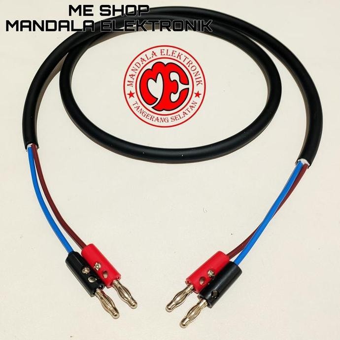 Kabel Audio Kabel Speaker 2X1,5Mm Jack Banana To Jack Banana