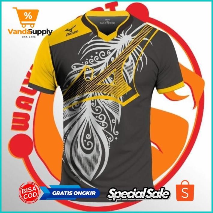uk-68 et-98 Baju Volly Printing Jersey Voli Futsal Kaos Olahraga Bola Badminton Dewasa Sale Original