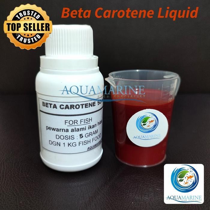 Beta Carotene 50 ml Vitamin Ikan Hias Pigmen Merah Pewarna Ikan Merah dan Kuning Beta Carotene Ikan 