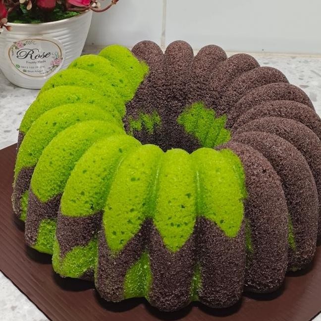 bolu kue cake kukus pandan ketan hitam 24 cm JS