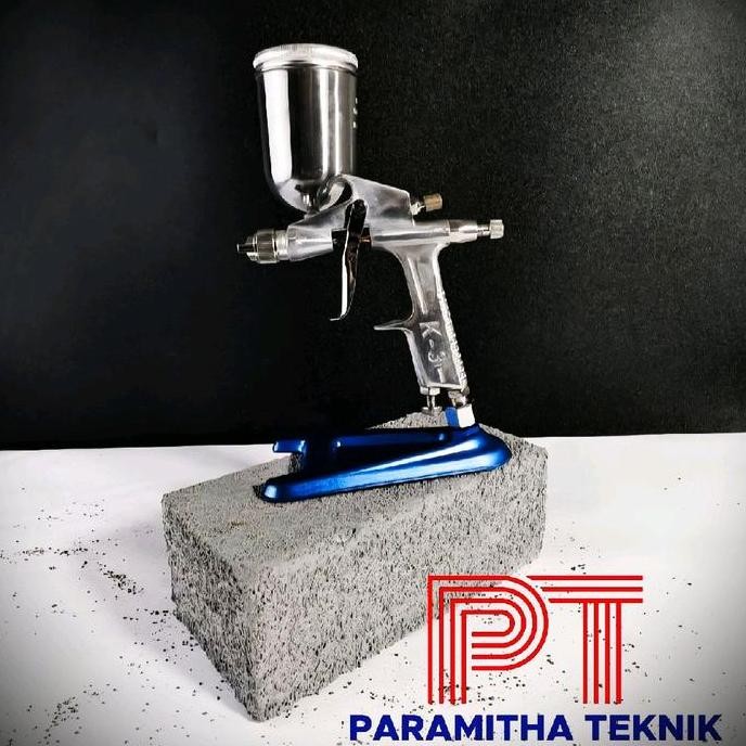Promo Spraygun K3 R3 Tabung Atas / Spray Gun K 3 R 3 Alat Semprotan Cat Nozzle Kuping 200 Ml Tank Ke