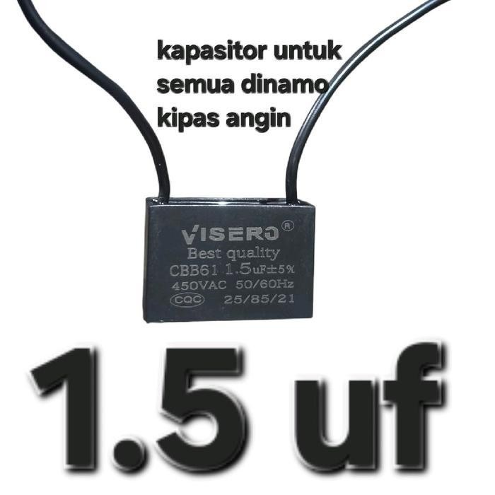 COD 1.5uf 1,5uf 1.5 uf 400v 450v 400 v volt kapasitor kipas angin hexos