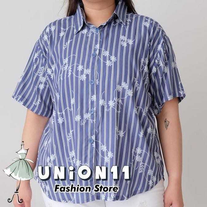 Union11 - Memeja Wanita Jumbo Ld 130 Muat Sampai Bb 90 Kg / Atasan Cewe Casual Big Size Lengan Pende