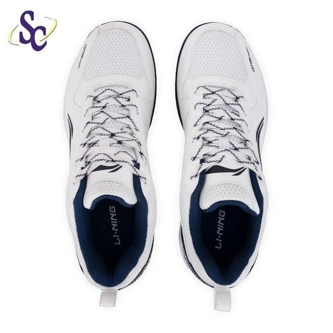 New Sepatu Badminton Lining Ultra Power AYTT045 White / Navy