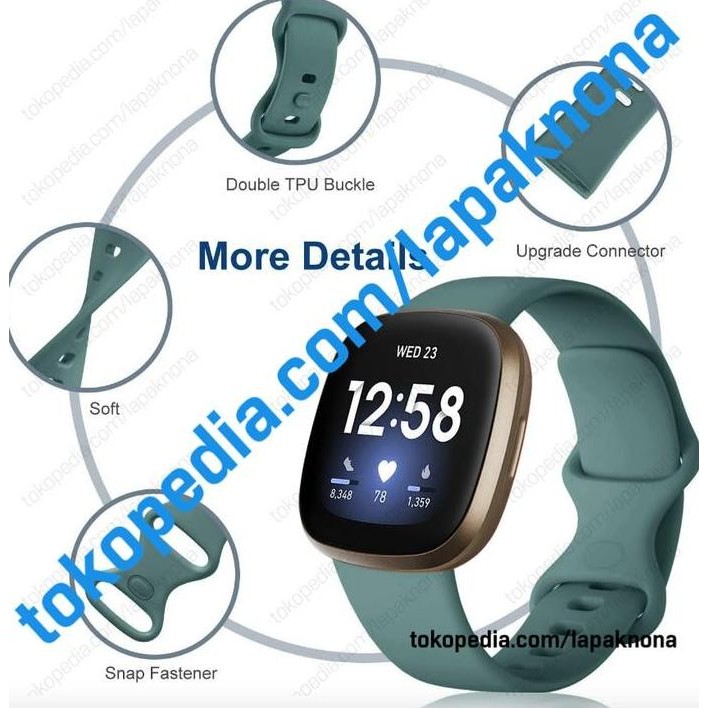 SUMMER Strap Fitbit Versa 4 / 3 - Sense Watch Tali Jam Silicone