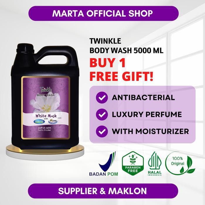 Twinkle Sabun Mandi Cair 5 Liter Perawatan Tubuh Bodywash Hotel