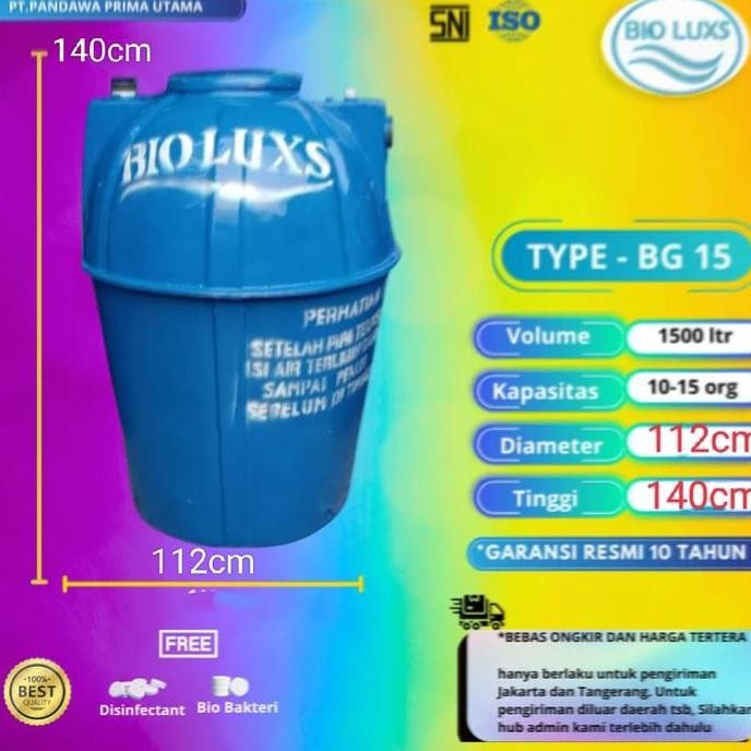 Septictank Biotech,Biofil,Bioluxs 1500 Liter Bl
