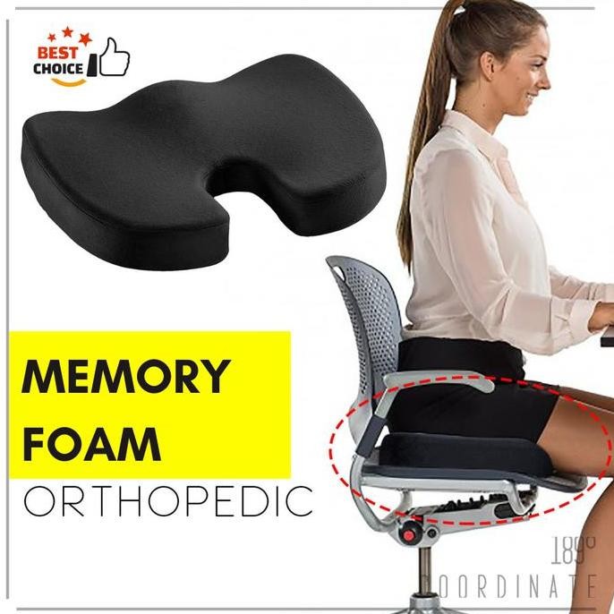 ALAS DUDUK KURSI KANTOR BANTAL NYAMAN EMPUK ORTHOPEDIC SEAT CUSHION