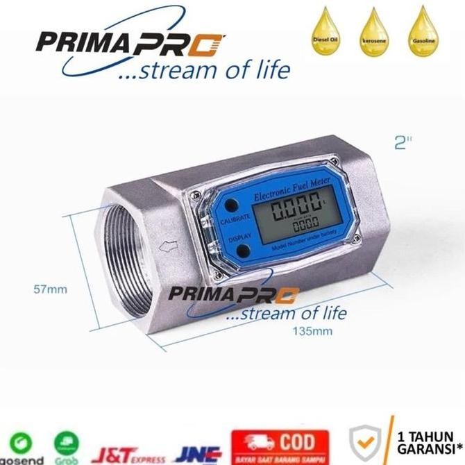 Produk Unggulan Flowmeter Solar 1 Inch Digital Flow Meter Solar 1 In Digital Primapro - Flowmeter So