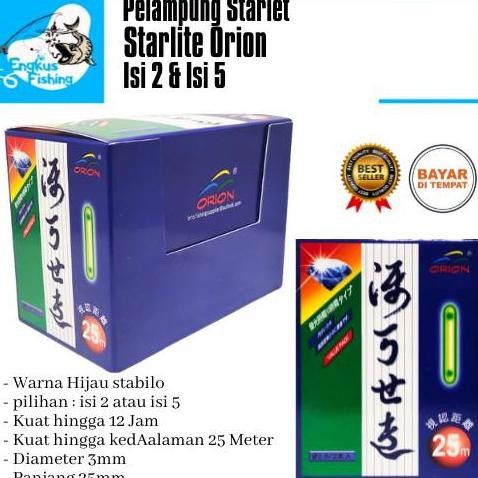 Pelampung Pancing Starlet Starlite Glow Stick Orion Daimond Isi 2 & 5