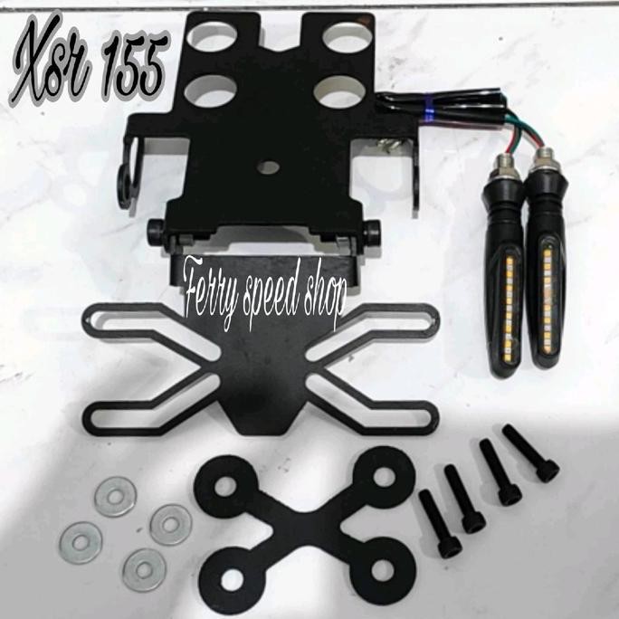 Paketan Sen Led Running Plus Tail Tidy Xsr 155 Xsr155 / Sein Led Plus Dudukan Plat Belakang  Xsr155 