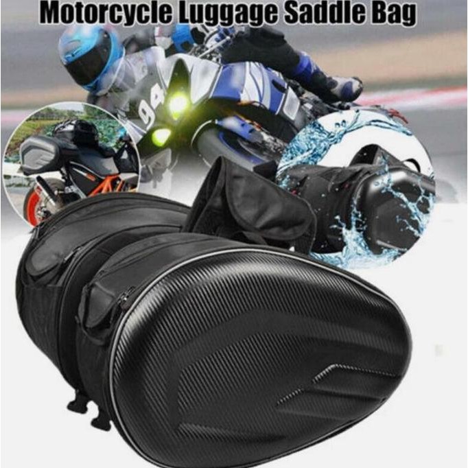 Motor Tas Sidebag Samping Motor Touring Motorcycle Tas Anti Air Saddle Bag Motor Helmet Samping Kurs