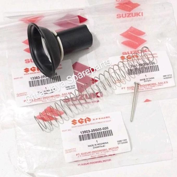 Vakum Karbu Motor Satria Fu 150 Asli Original Sgp 13501-25G00-000/13503-25G00-000/13383-25G20-000 Me