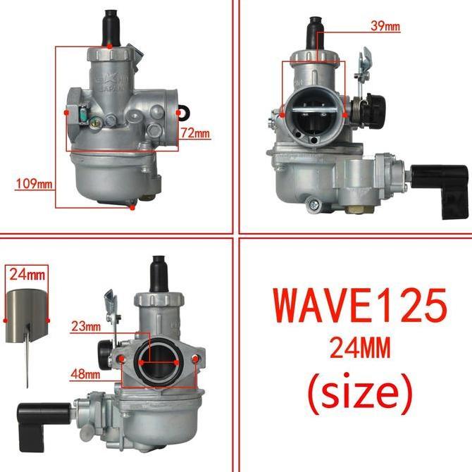 DS95 - ( BISA COD ) KARBURATOR SKEP UPGRADE POWER UP BIG WAVE 24 MM 28 MM KARISMA SUPRA X 125 SUPRA 
