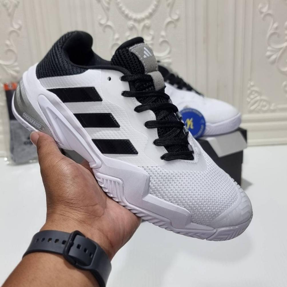 HOT PRODUCT Sepatu adidas Tenis Barricade 13 Putih/Hitam