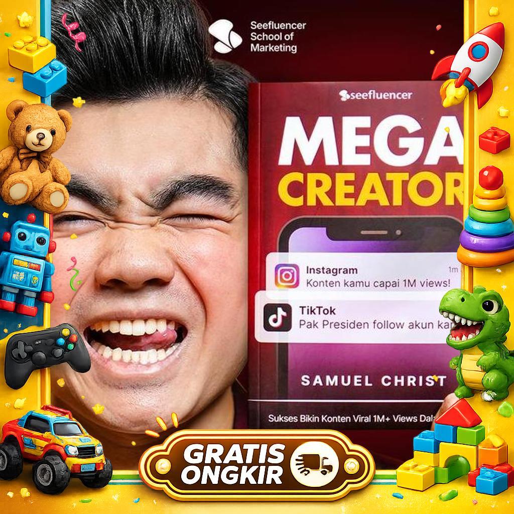 Buku Mega Creator By Samuel Christ Cara Bikin Konten Yang Selalu Fyp 1M+ Views