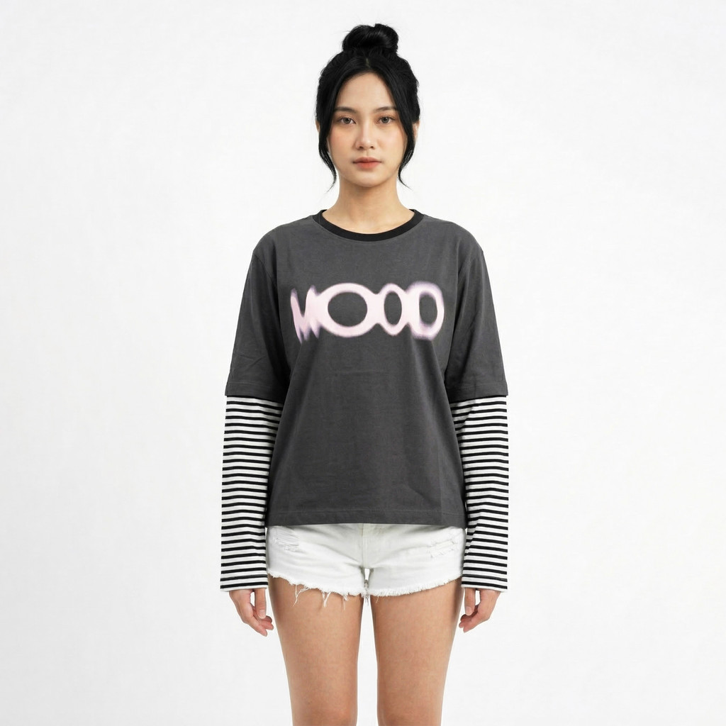 Gurls Club Double Layer Long Sleeve - Mood