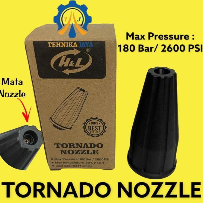 TURBO NOZZLE / NOZZLE TORNADO H&L - MESIN STEAM JET CLEANER HL LAKONI READY