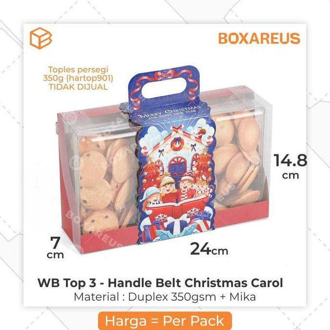 Packaging Hampers Natal Christmas Box Toples Dus Kue Kering | WB TOP 3