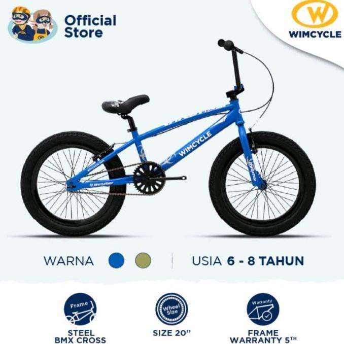 Promo Sepeda Anak Wimcycle BMX 20 inch Thrasher Diskon