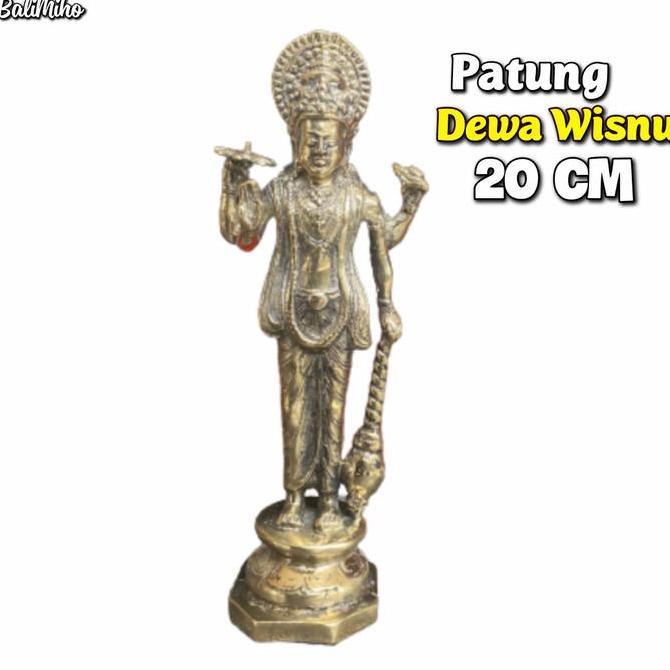 ] Patung Dewa Wisnu Kuningan Patung Narayana Patung Wisnu Besi Narayan