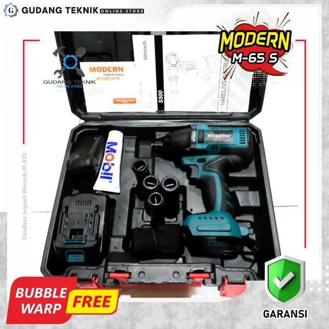 OVIROWA Cordless Impact Wrench Modern M-65 20Volt Impact Wrench Baterai