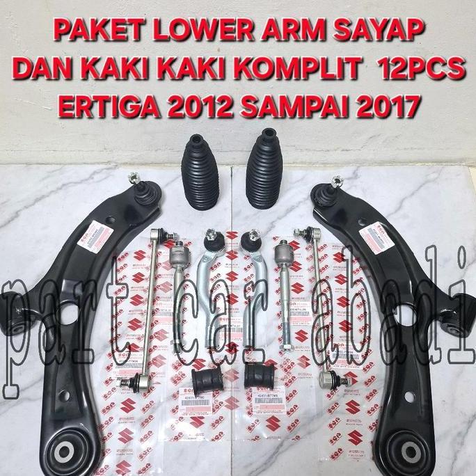 KAULANO Paket Kaki kaki Komplit Dan Lower Arm Sayap Depan Suzuki Ertiga 2013 2014 2015 2016 2017 Ori