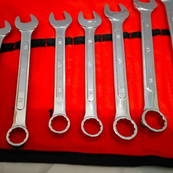 Tools- Kunci Ring Pas Set Ats Kunci Pas Ring 11Pcs 8/22 Ats