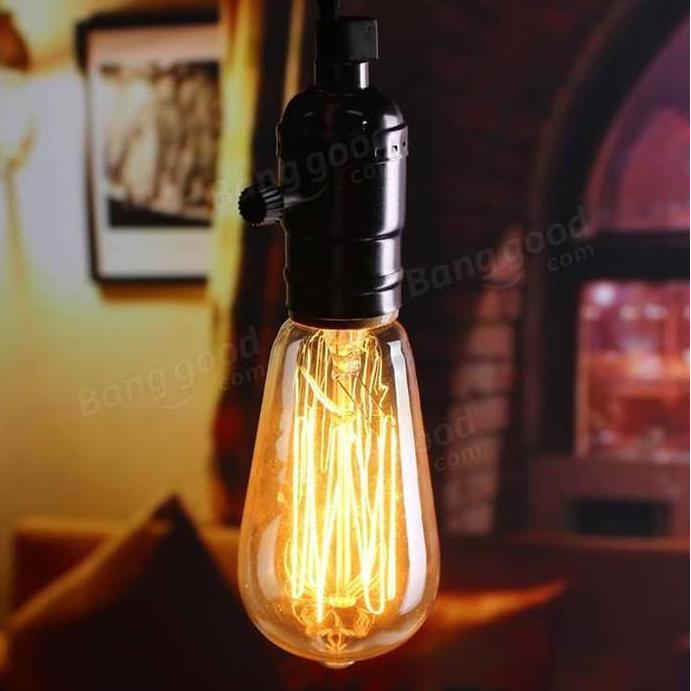 LAMPU PIJAR VINTAGE MODEL BOHLAM EDISON - 60W - WARM WHITE