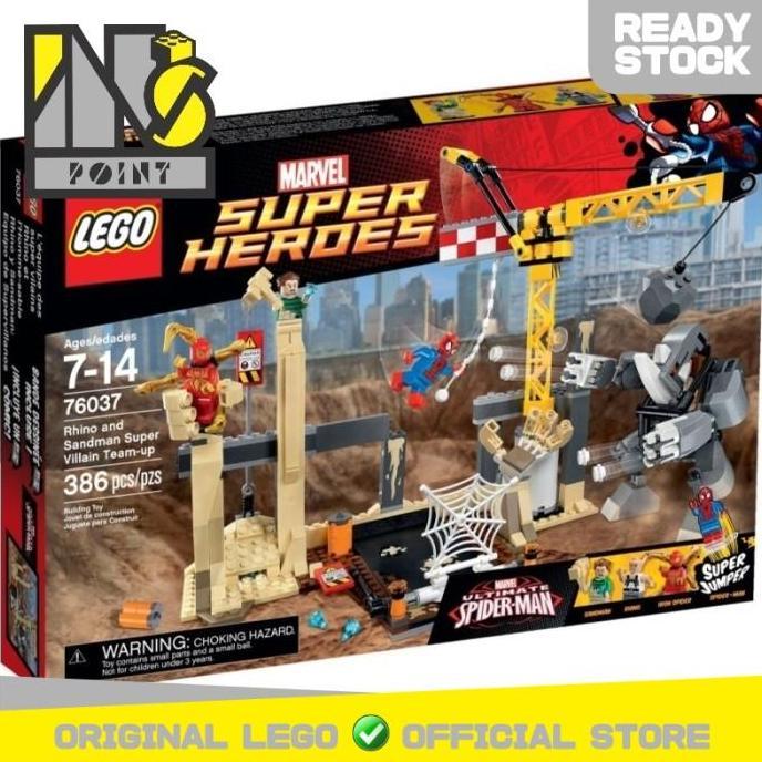 Promo LEGO 76037 - Super Heroes - Rhino and Sandman Supervillain Team-up Diskon
