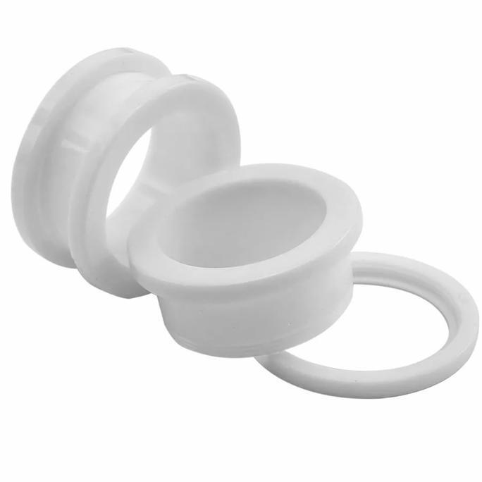 1PCS Anting Earring EarPlug ScrewTunnel Acrylic Ringan White 2mm - 20mm Piercing Body Jewelry