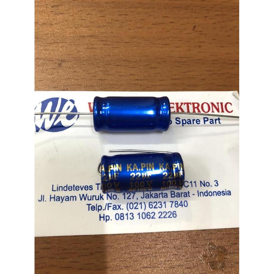CAPACITOR ELCO 22UF-100V BP NON POLAR 22UF 100V WEK99