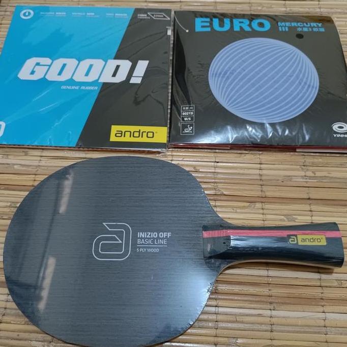 PAKET BET TENIS MEJA ANDRO INIZIO OFF PLUS GOOD ORIGINAL
