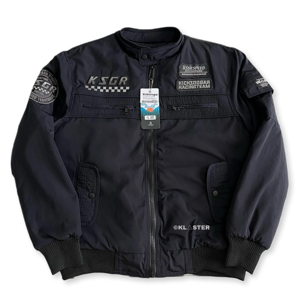 KLASTER - Jaket Motor Pria Premium 100% Jaket Kicksoogar Racing Waterproof Tebal Full Pack