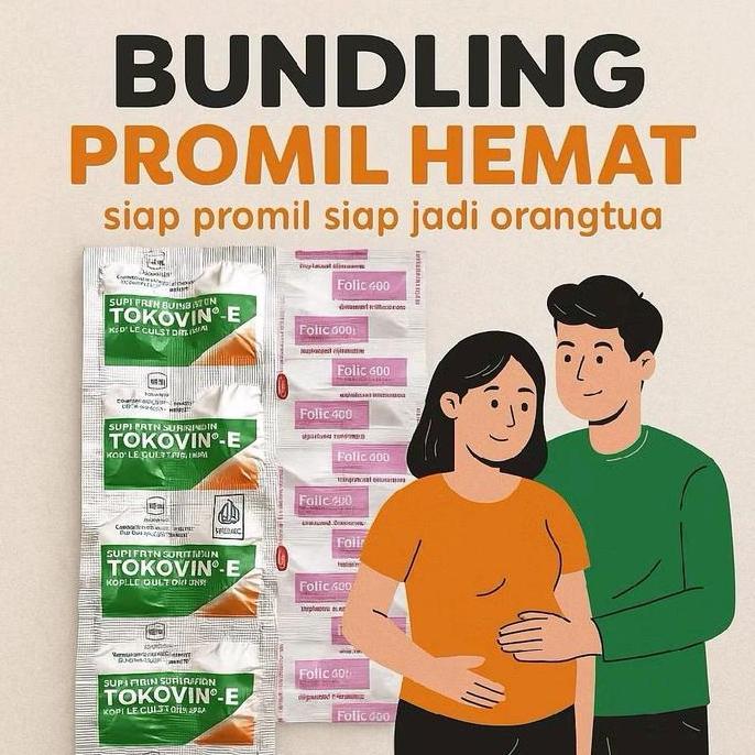 BUNDLING PROMIL HEMAT VITAMIN E DAN ASAM FOLAT