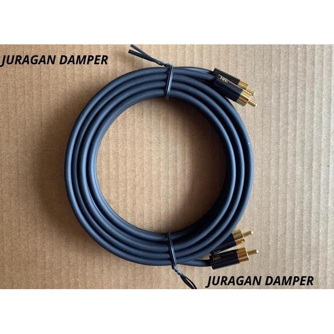Kabel RCA RAMM 2.5 Meter Gold RCA Plug terlaris