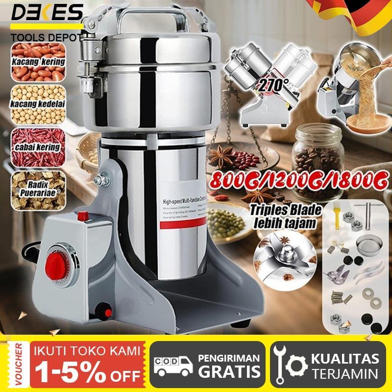 Grinder 2500G Mesin Penggiling Bumbu Kering Mesin Giling Tepung / 1000G Mesin Bubuk / Penggiling Kop