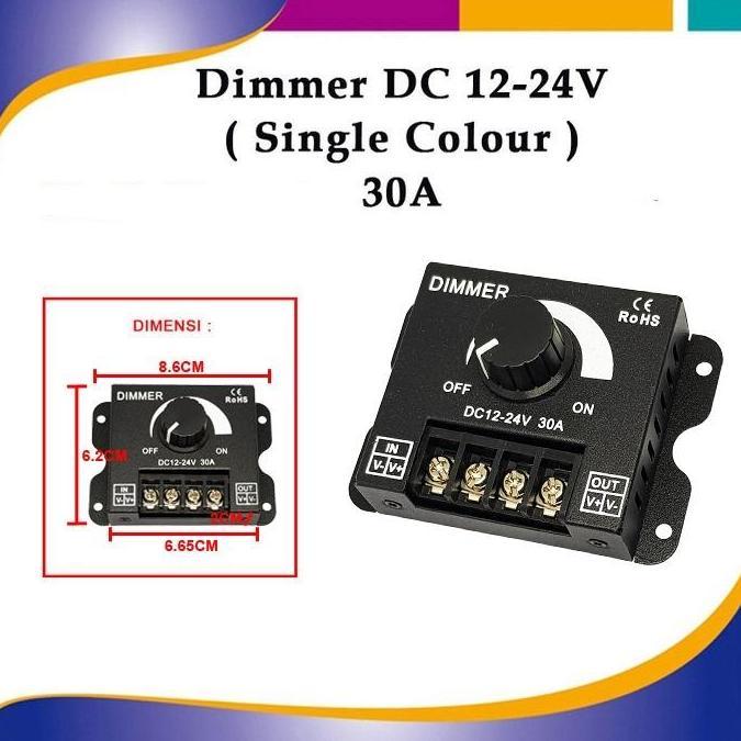 Dimmer Dc Single Colour Dc 12-24V 30A