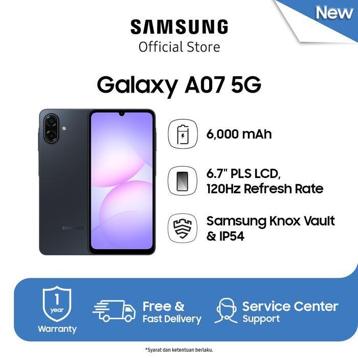 Samsung Galaxy A07 5G [6/128Gb] - 6000Mah | Android | Ip54 Original Dan Terpercaya