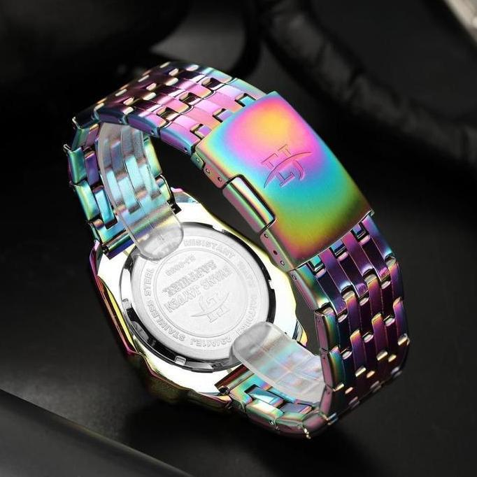 Watch- Evans Jayden Jam Tangan Pria 9953 Rantai Stainless Steel Dital Touch Screen Sapphire Glass Te