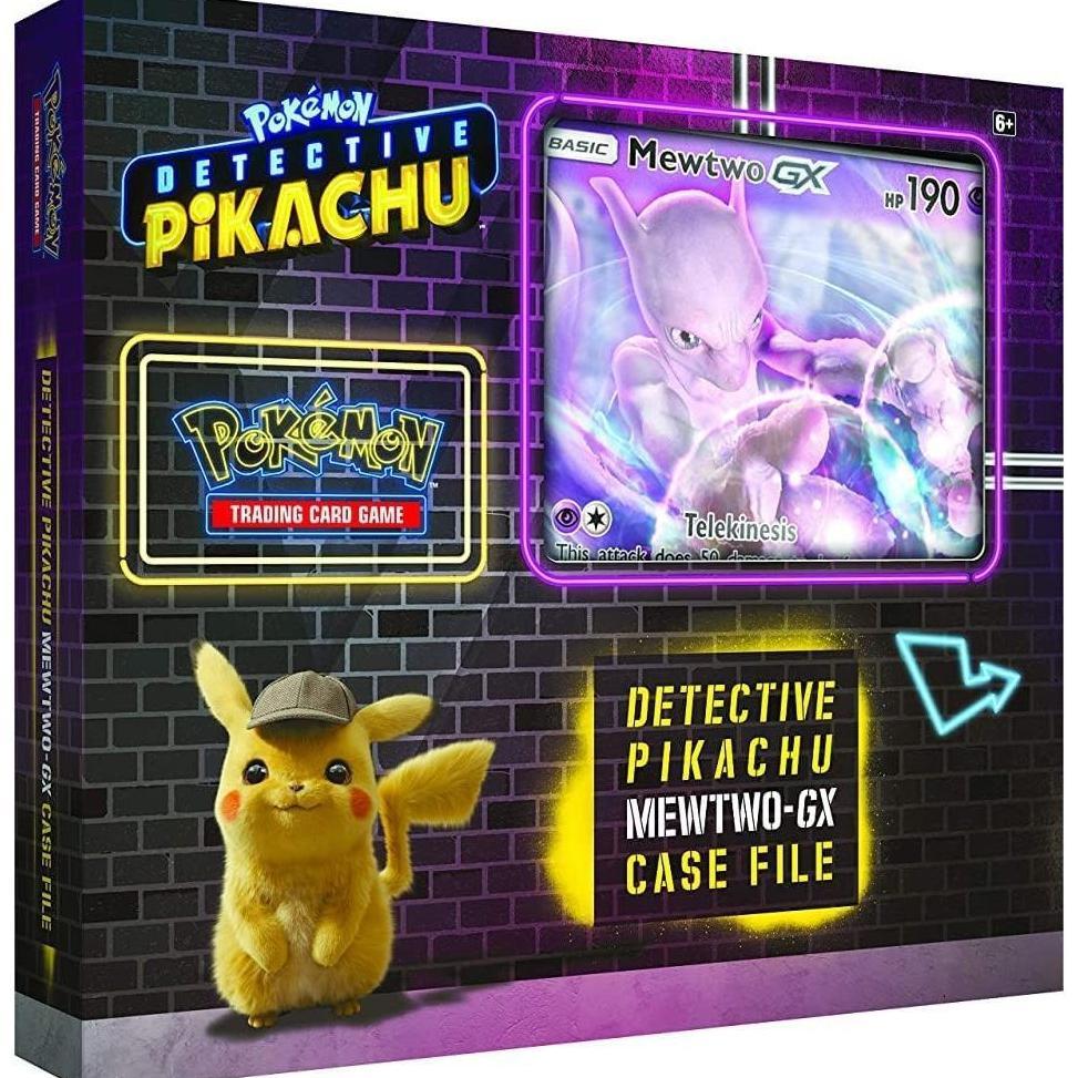 Pokemon Tcg: Detective Pikachu Mewtwo-Gx Case File + 6 Booster Pack + A Foil Promo Gx Card