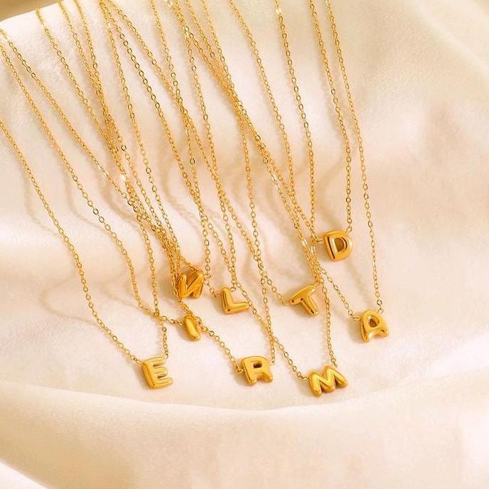 Tita- Kalung Huruf Balon Embos 750 Kait Serut Lobster Titanium