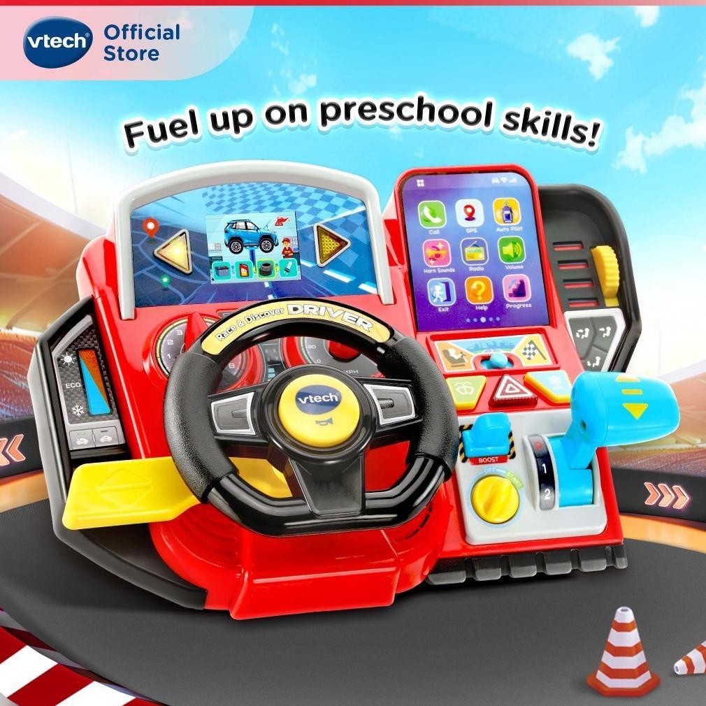 Discount Vtech Race And Discover Driver Toys Role Play Driver Toys Boys Toys 3-6 Years Olds
