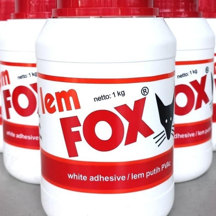 Lem Putih Fox Botol 1 Kg Lem Pvc 1Kg