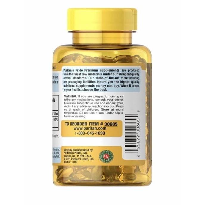 Puritan Pride Vitamin D3 5000 Iu - 100 Softgels - Puritan'S Pride Usa
