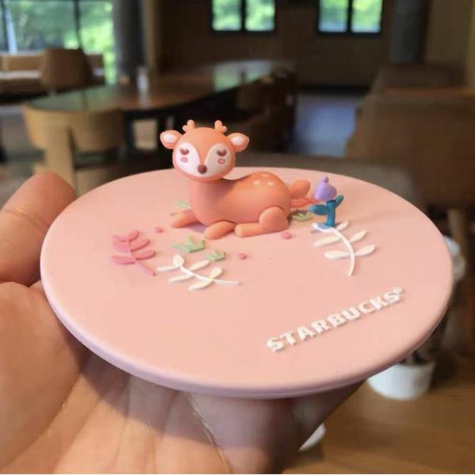 Starbucks Bearista Cup Lid, Tutup gelas silicone Starbucks Original LA