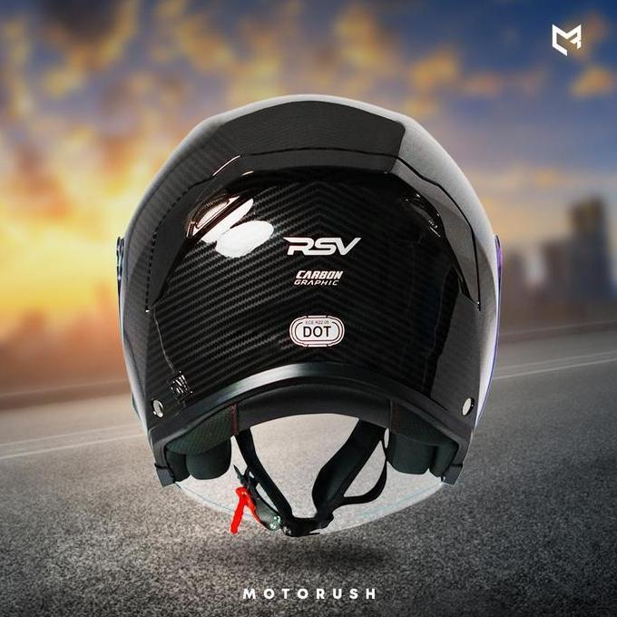 Metz- Rsv Helmet New Windtail Carbon Graphic Helm Rsv New Windtail
