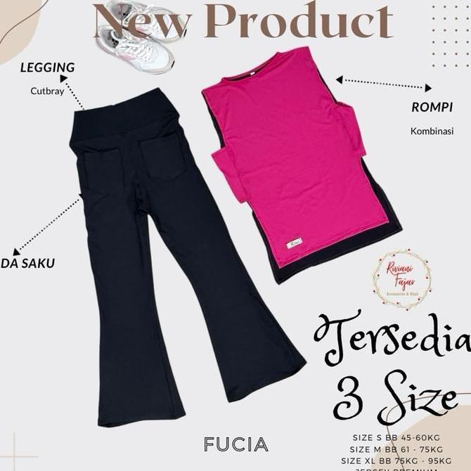 Alma- New- One Set Baju Olahraga Kombinasi 2 Warna, Wanita, Hijab Jersey Syakila Muslim Sport Dewasa