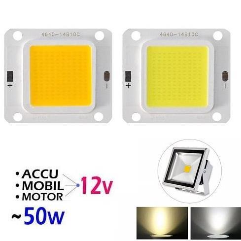 SC HIGH POWER LED 50W COB KOTAK HPL INPUT LANGSUNG AKI ACCU DC 12V DC LAMPU SOROT MOTOR MOBIL 50 WAT